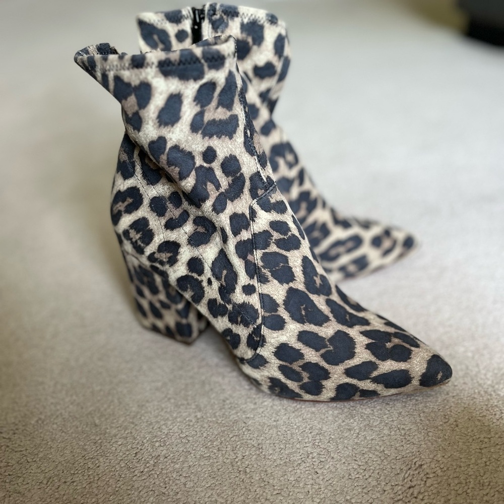 Loeffler Randall Leopard Print Ankle Boots